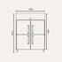 Exquisite Double Door Stainless Steel Freezer 1497 litres - GSF1412H