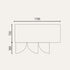 Exquisite Three Door Underbench Fridge - USC400H