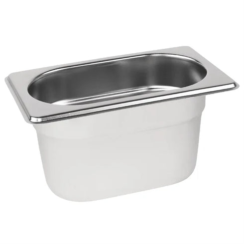 Vogue Stainless Steel Gastronorm Tray 1/9 - 100mm deep - DN728