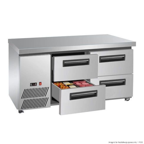 2NDs: Thermaster Four drawer Lowboy Fridge - LBC125-QLD364