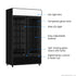 Thermaster Two Sliding Glass Door Colourbond Upright Drink Fridge Black LG-1000SDBP