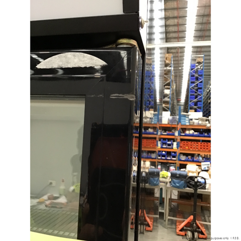 2NDs: Thermaster Colourbond Upright Beverage Fridge 2 Doors Black - LG-1000BP-NSW2192