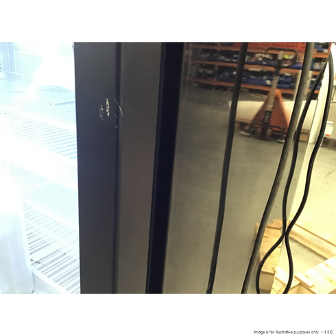 2NDs: Thermaster Black Upright Three Glass Door Freezer - LG-1563DF-NSW2183