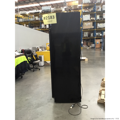 2NDs: Thermaster Black Upright Three Glass Door Freezer - LG-1563DF-NSW2183