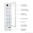 Thermaster SlimFit Upright Glass Door Beverage Fridge - LG166FA
