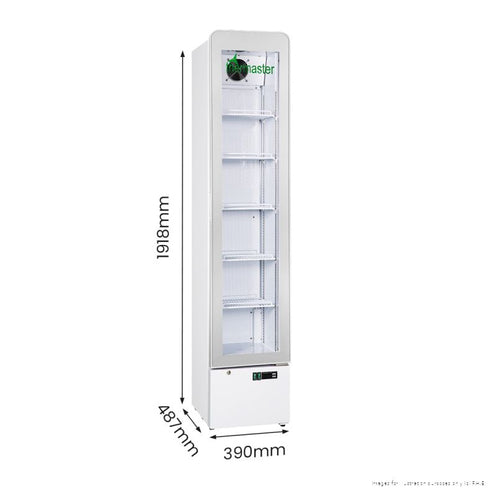 Thermaster SlimFit Upright Glass Door Beverage Fridge - LG166FA