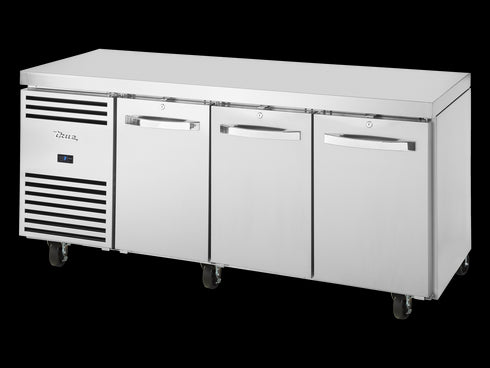 TRUE 1/1 GN Counter Refrigerator, 3 Section TCR1/3-CL-SS-DL-DR-DR