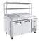 Atosa 2-Door Pizza Prep Table Fridge - MPF8202OS