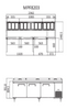 Atosa Pizza Prep Table 3 Door Refrigerator 804L - MPF8203