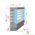 Tecnodom Open Chiller with 4 Shelves - TDVC80-CA-100