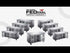 FED-X Three Glass Door Bench Fridge - XUB7C18G3V