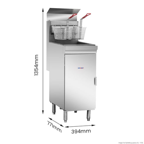 GasMax Superfast LPG Gas Tube Fryer - RC300ELPG