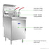 GasMax Superfast LPG Gas Tube Twin Vat Fryer - RC400TELPG