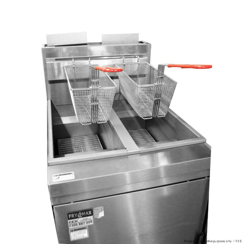 Frymax Superfast Natural Gas Tube Twin Vat Fryer - RC400TE