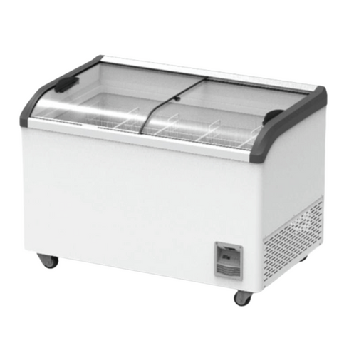 Thermaster Heavy Duty Supermarket Glass Sliding Lid Freezers 386L SD-406K