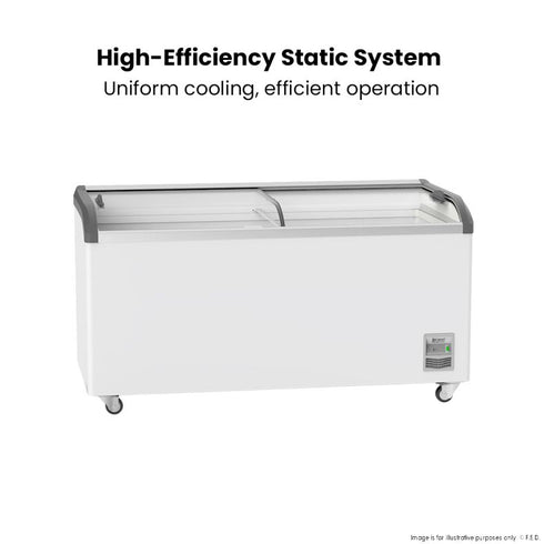 Thermaster Heavy Duty Supermarket Glass Sliding Lid Freezers 576L - SD-576K