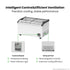Thermaster Heavy Duty Supermarket Glass Sliding Lid Freezers 576L - SD-576K