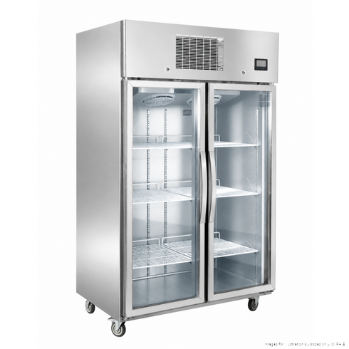 THERMASTER 1000L Full-Width Double Glass Door Upright Display Freezer — SFWFG1000