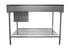 Mixrite Sink Bench With Splashback Center - W1800 X D600 X H900 - SS1618C