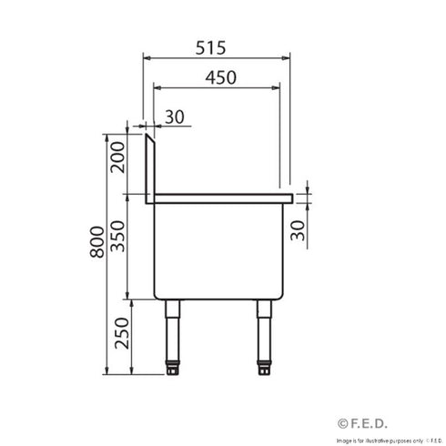 FED Single Mop Sink - SMS-H