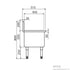 FED Single Mop Sink - SMS-H