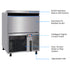 Blizzard Premium Under-Counter Ice Maker Large Cube Ice - SN-200P