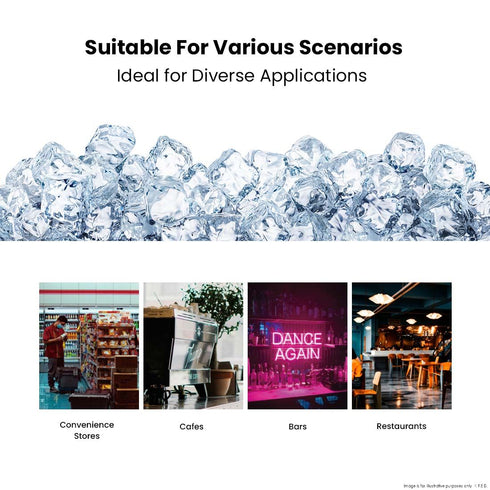 Blizzard Cube Ice Maker 31kg Production SN-31A