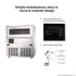 Blizzard Professional Crescent Ice Maker 80kg Production SN-80C