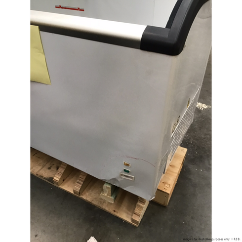 2NDs: Thermaster two glass sliding lids chest freezer with castors - ST445-NSW2169