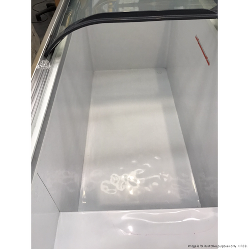 2NDs: Thermaster two glass sliding lids chest freezer with castors - ST445-NSW2169