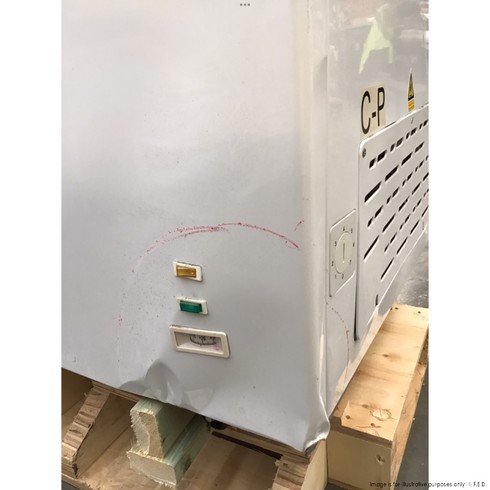 2NDs: Thermaster two glass sliding lids chest freezer with castors - ST445-NSW2169