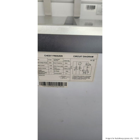 2NDs: Thermaster two glass sliding lids chest freezer with castors - ST545-QLD237