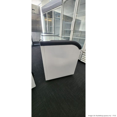 2NDs: Thermaster Two glass sliding lids chest freezer with castors - ST545-QLD236
