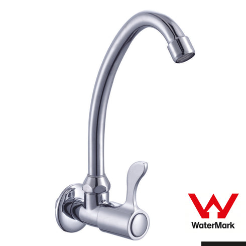 Sunmixer Wall Mounted Gooseneck Faucet with Front Handle T20139L