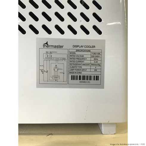 2NDs: Thermaster Four Sided Countertop Display Fridge - TCBD108L-SA6-Apr