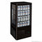 2NDs: Thermaster Four-Sided Countertop Beverage Display Fridge Black - TCBD78B-NSW2196