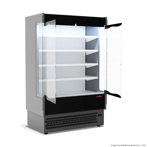 Tecnodom Vulcano Supermarket 2 Door Display - TDVB80-CA-125
