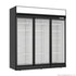 2NDs: Thermaster Black Upright Three Glass Door Freezer - LG-1563DF-NSW2183