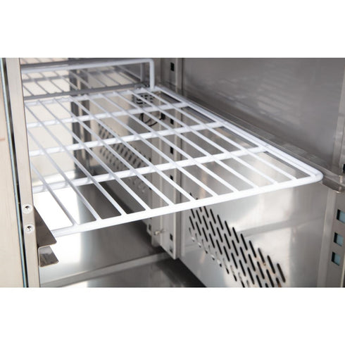 Polar U-Series Double Door Refrigerated Gastronorm Saladette Counter CT393-A