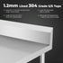 FED Stainless Steel Workbench Infill with Splashback - WBB7-0300/A