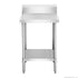 FED Stainless Steel Workbench Infill with Splashback - WBB7-0300/A