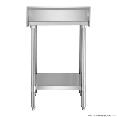 FED Stainless Steel Workbench Infill with Splashback - WBB7-0300/A
