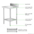FED Stainless Steel Workbench Infill with Splashback - WBB7-0300/A