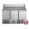 FED-X Three Door Salad Prep Fridge with Marble Top - XGNS1300E