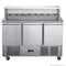 2NDs: FED-X Three Door Salad Prep Fridge with Marble Top - XGNS1300E-NSW2084