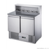 FED-X Two Door Salad Prep Fridge with Marble Top - XGNS900E