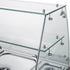FED-X Two Door Salad Prep Fridge with Square Glass Top - XS900GC