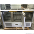 2NDs: FED-X Three Door Salad Prep Fridge with Glass Top - XS903GC-QLD374