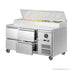 FED-X S/S Four Drawer Sandwich Counter - XSS7C13S2V-4D