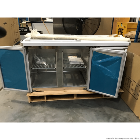 2NDs: Thermaster Two Door Salad Prep Fridge with Curve Glass Top - XTHP2100SALGC-NSW1992